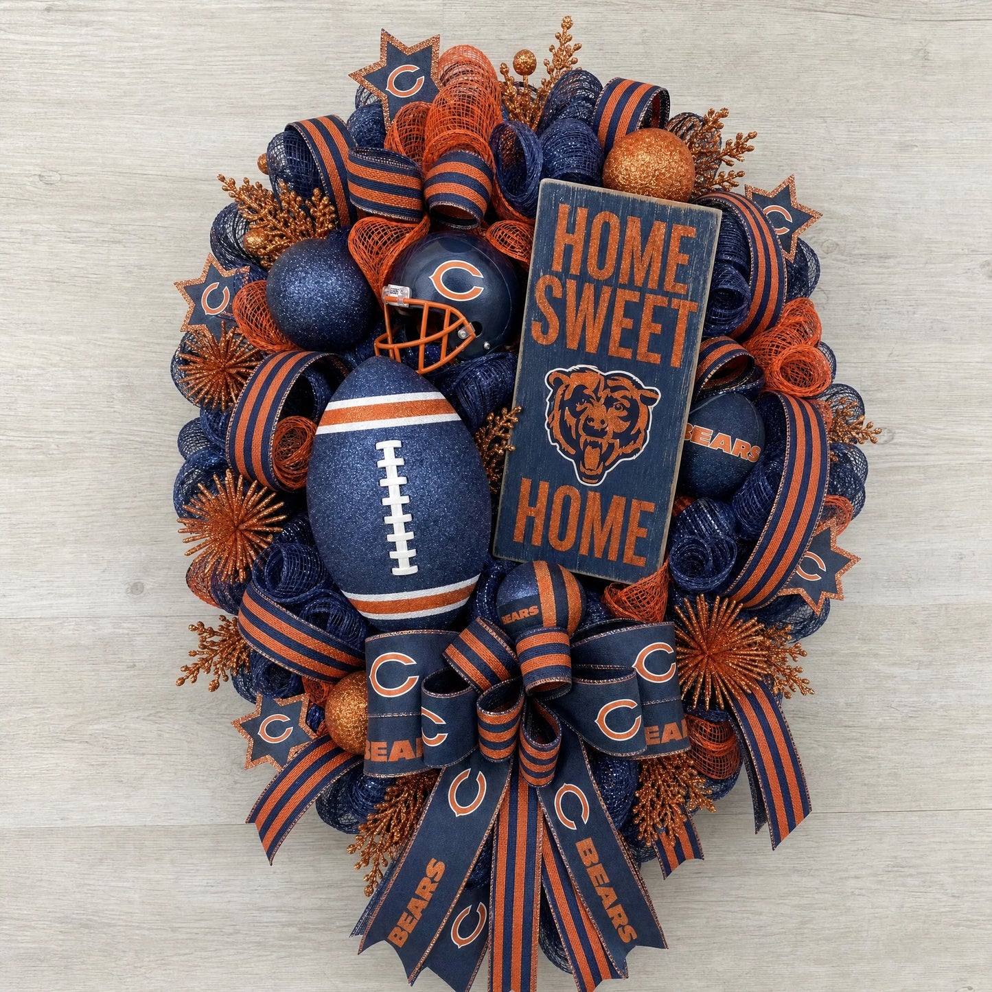Handmade NFL Wreath