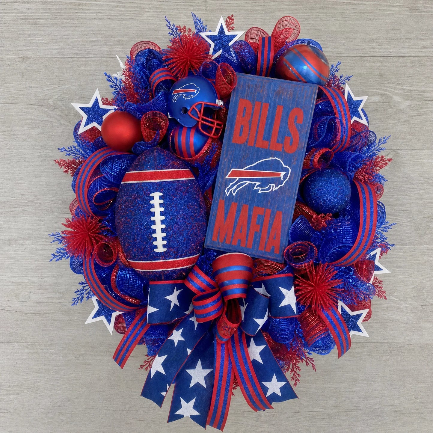 Handmade NFL Wreath