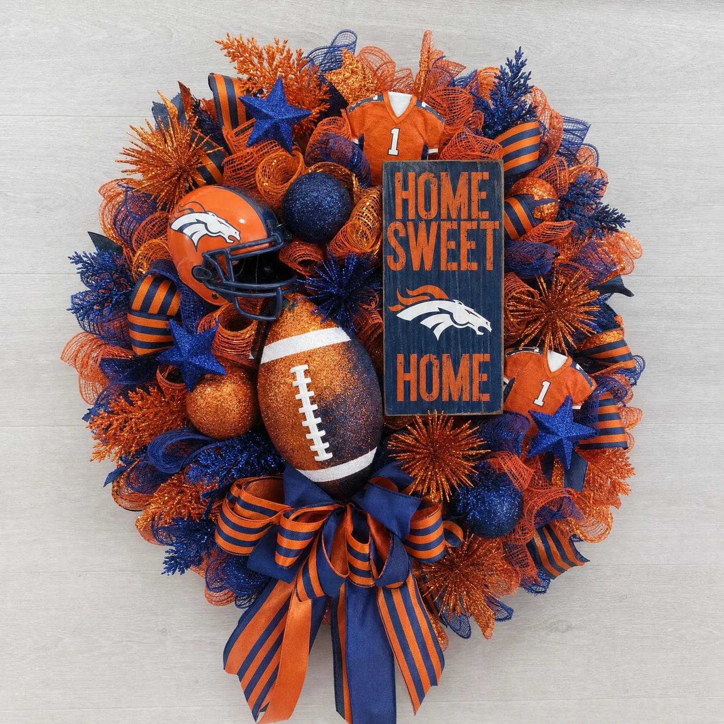 Handmade NFL Wreath