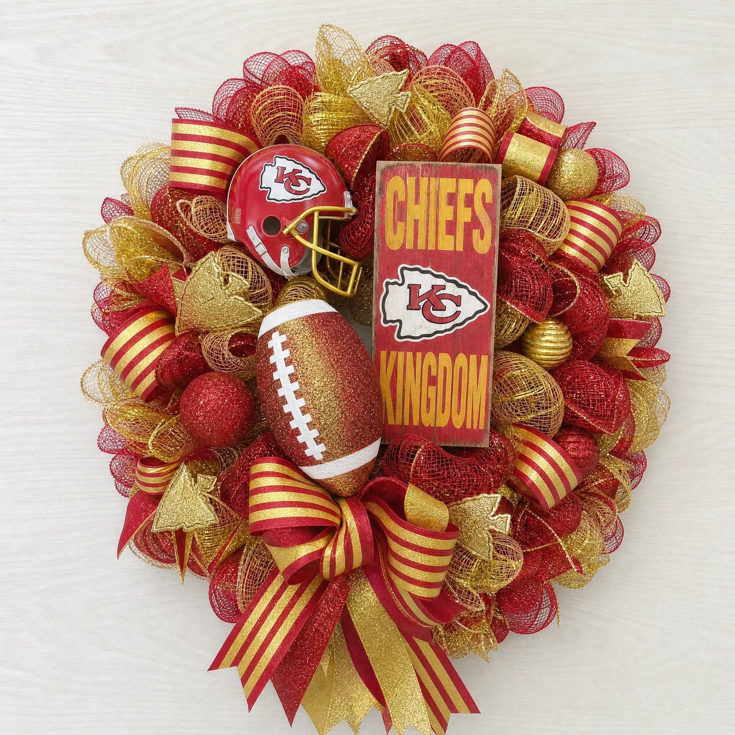 Handmade NFL Wreath