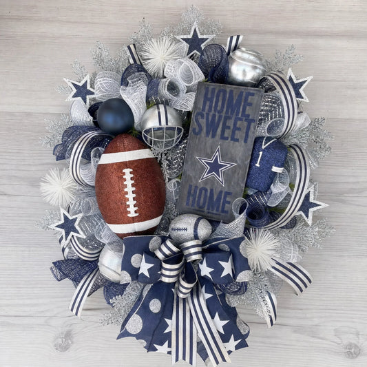 Handmade NFL Wreath