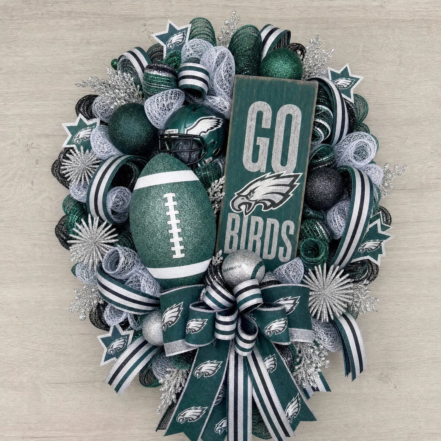 Handmade NFL Wreath