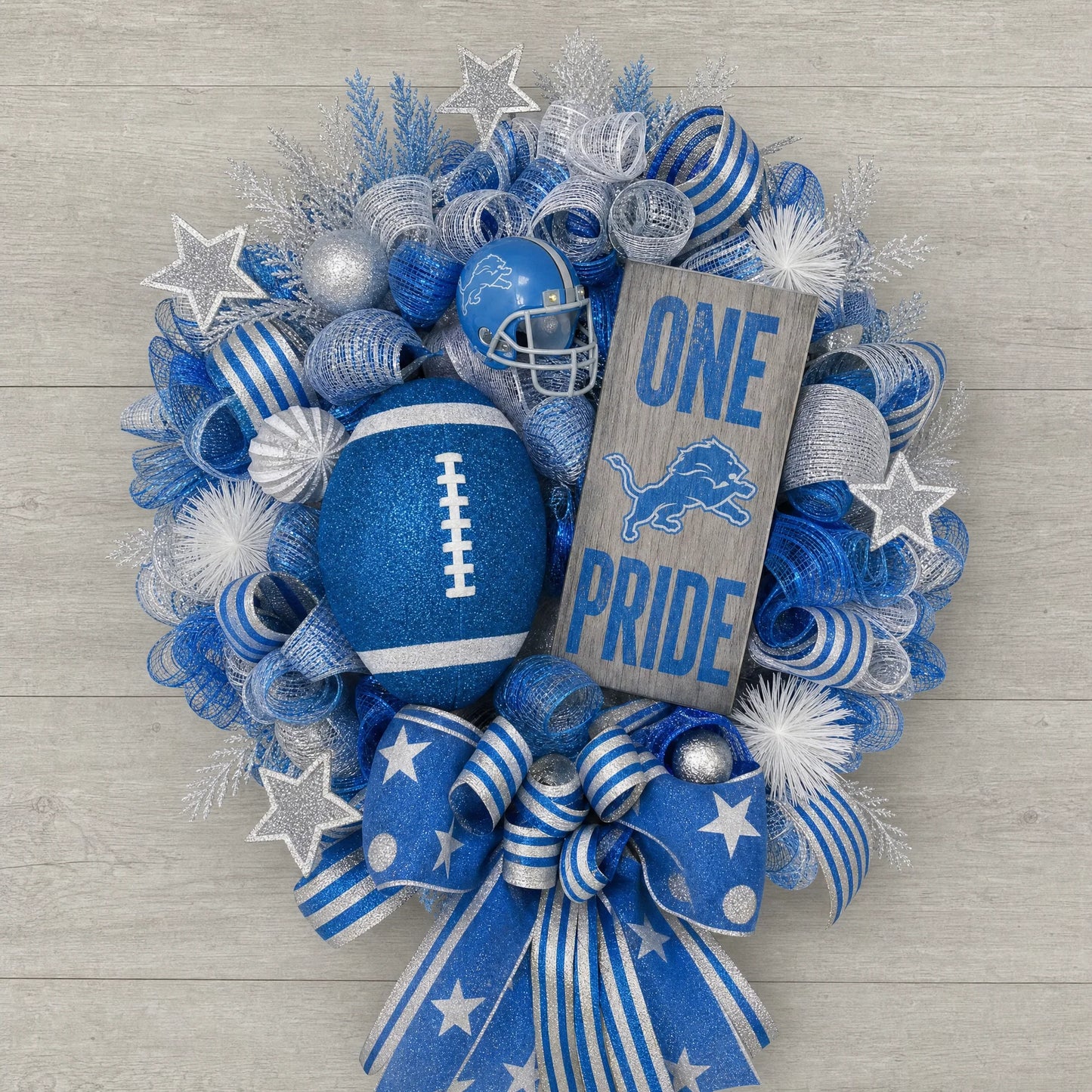Handmade NFL Wreath