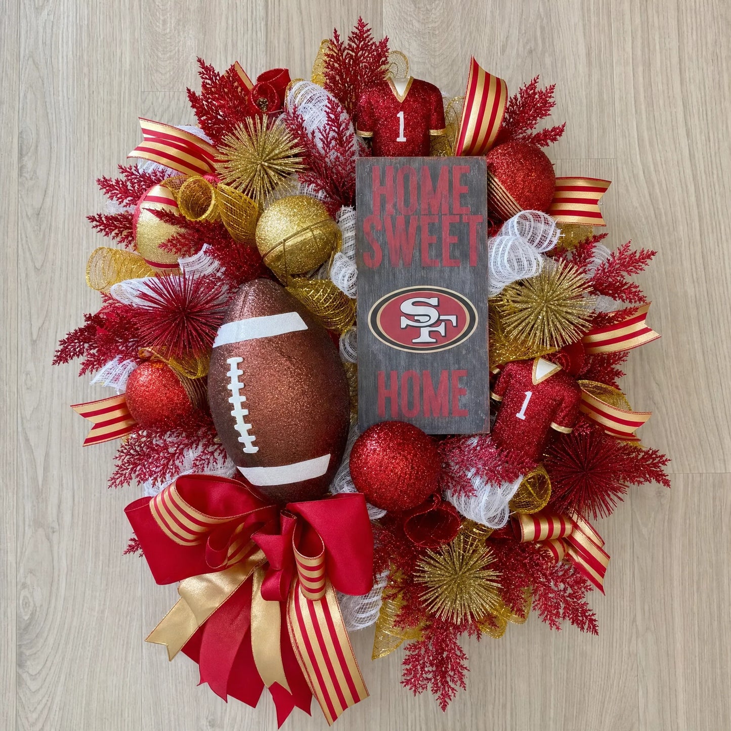 Handmade NFL Wreath
