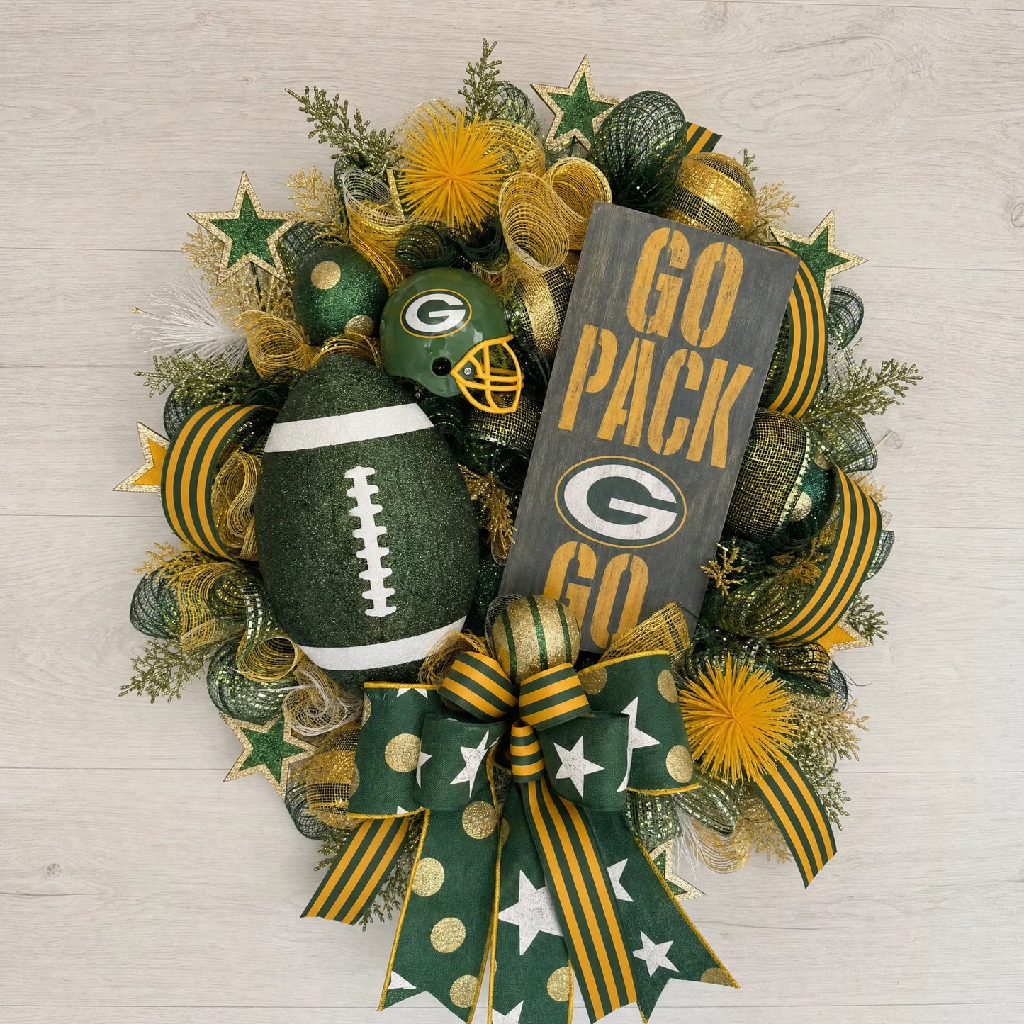 Handmade NFL Wreath