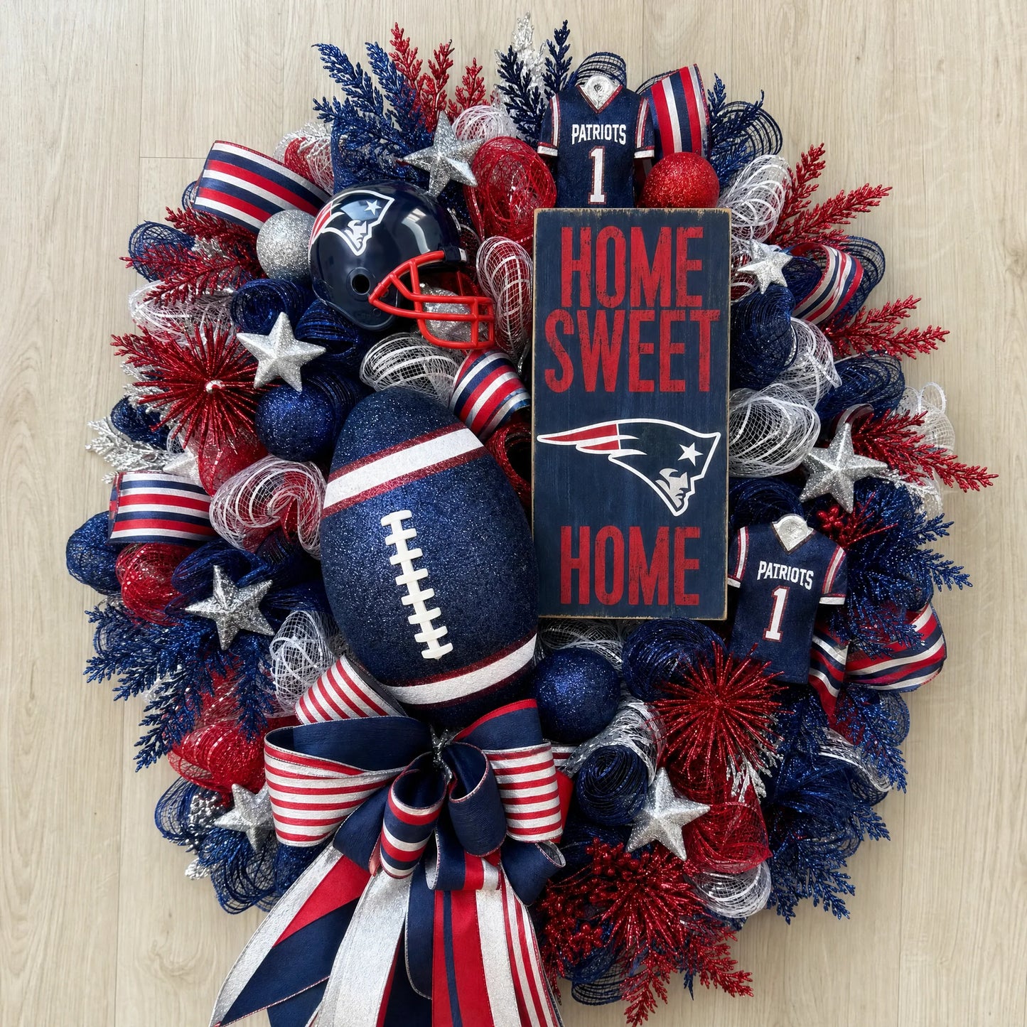 Handmade NFL Wreath