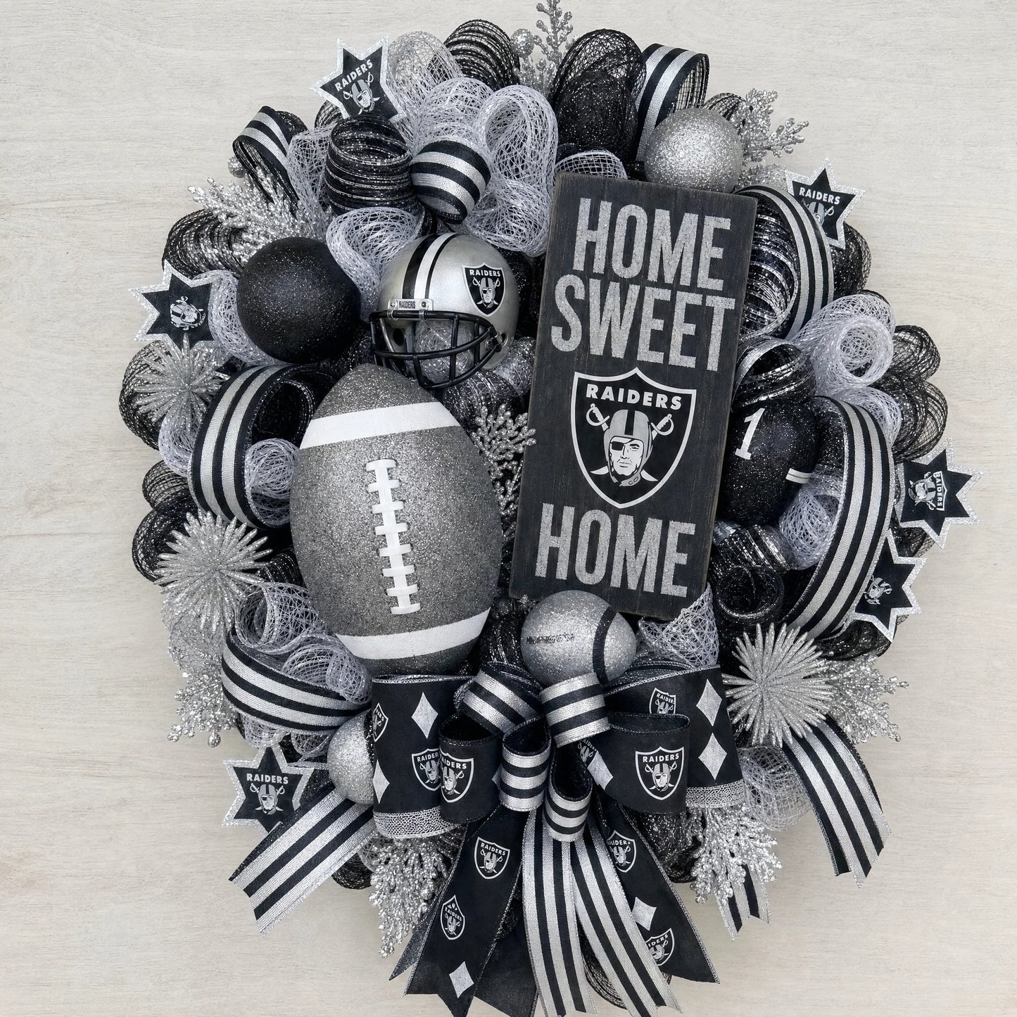 Handmade NFL Wreath