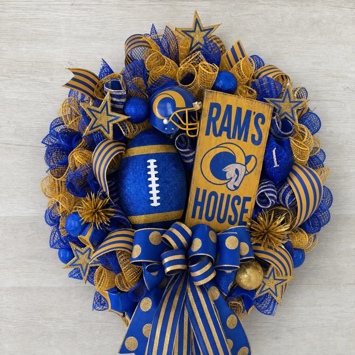 Handmade NFL Wreath