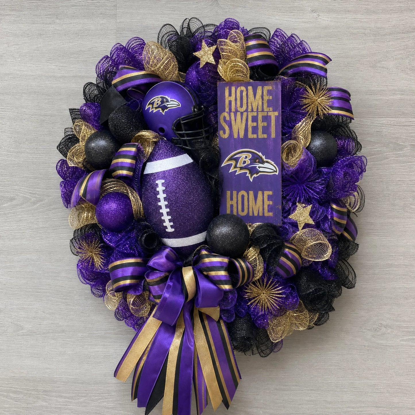Handmade NFL Wreath