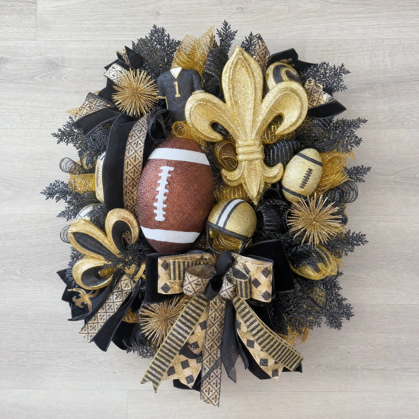 Handmade NFL Wreath