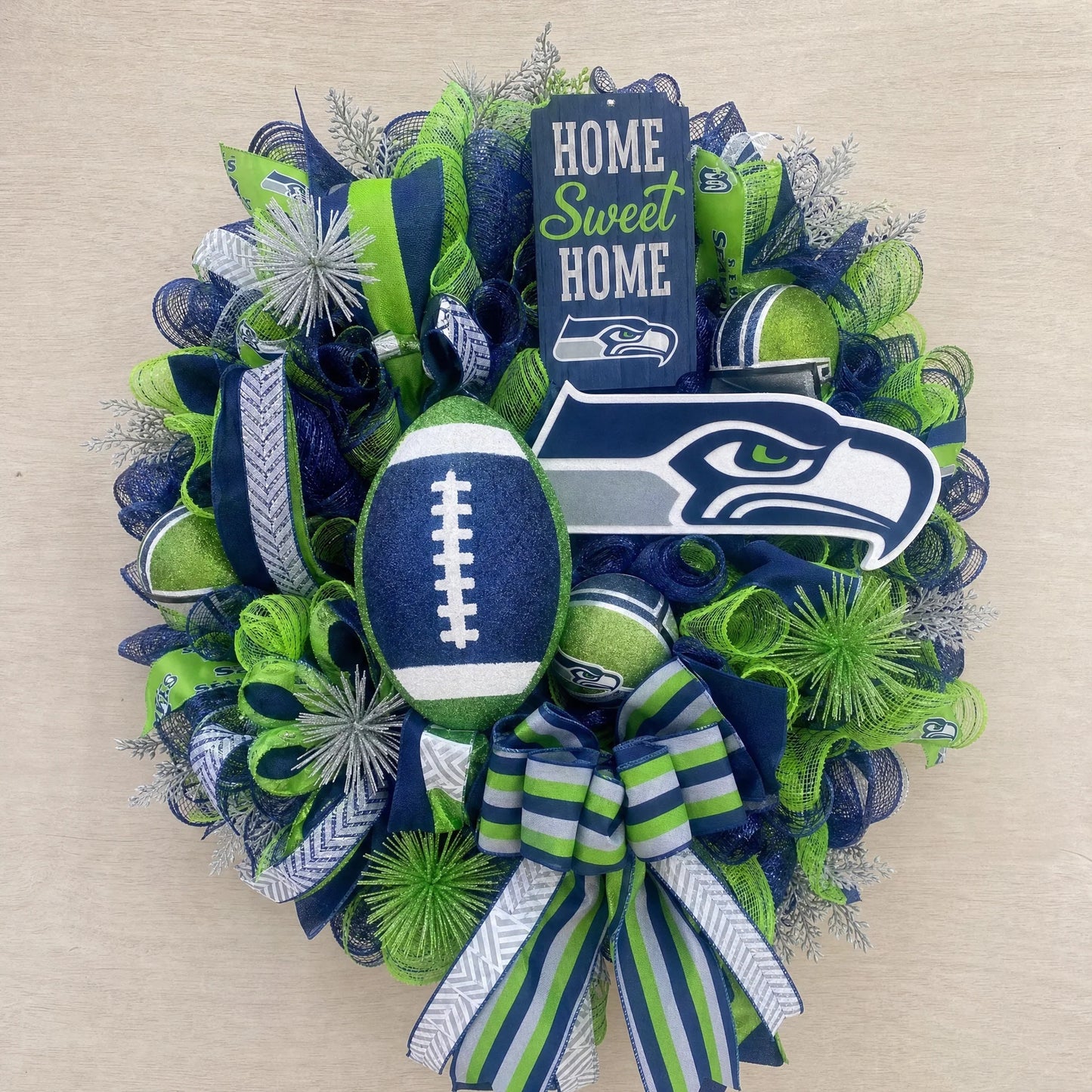 Handmade NFL Wreath
