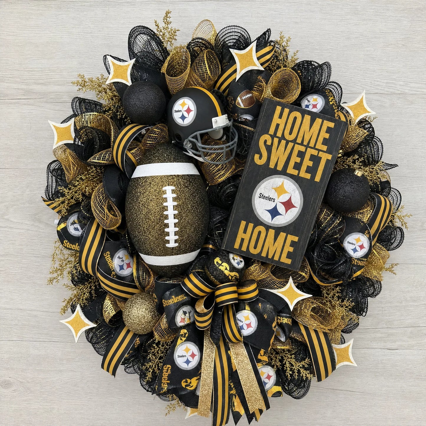 Handmade NFL Wreath