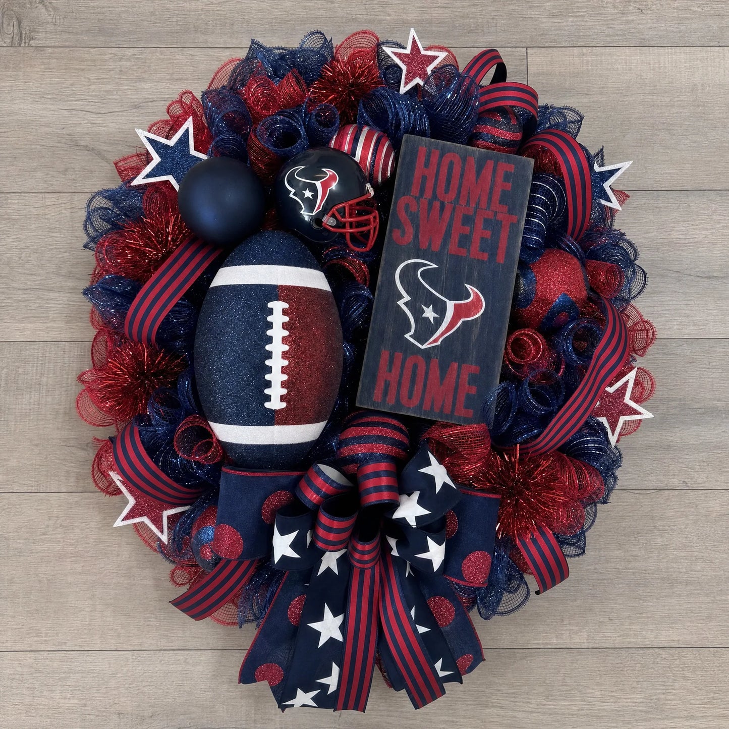 Handmade NFL Wreath