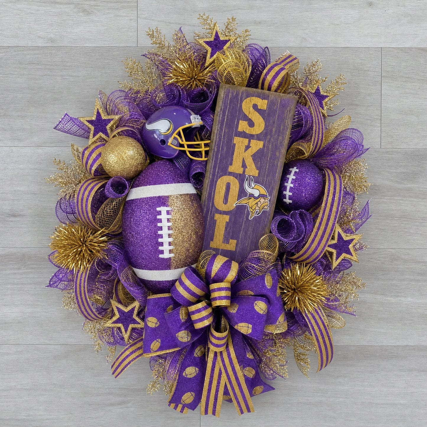 Handmade NFL Wreath